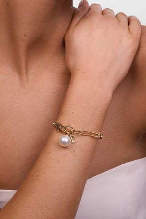 Liberte Hayley Pearl Bracelet | Silver