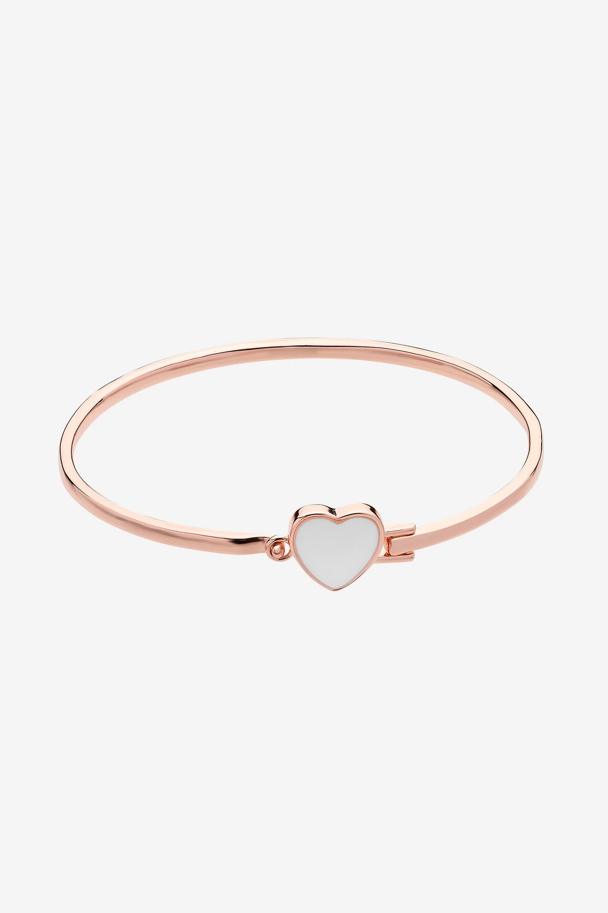 Liberte Myra Heart Bangle | Rose Gold