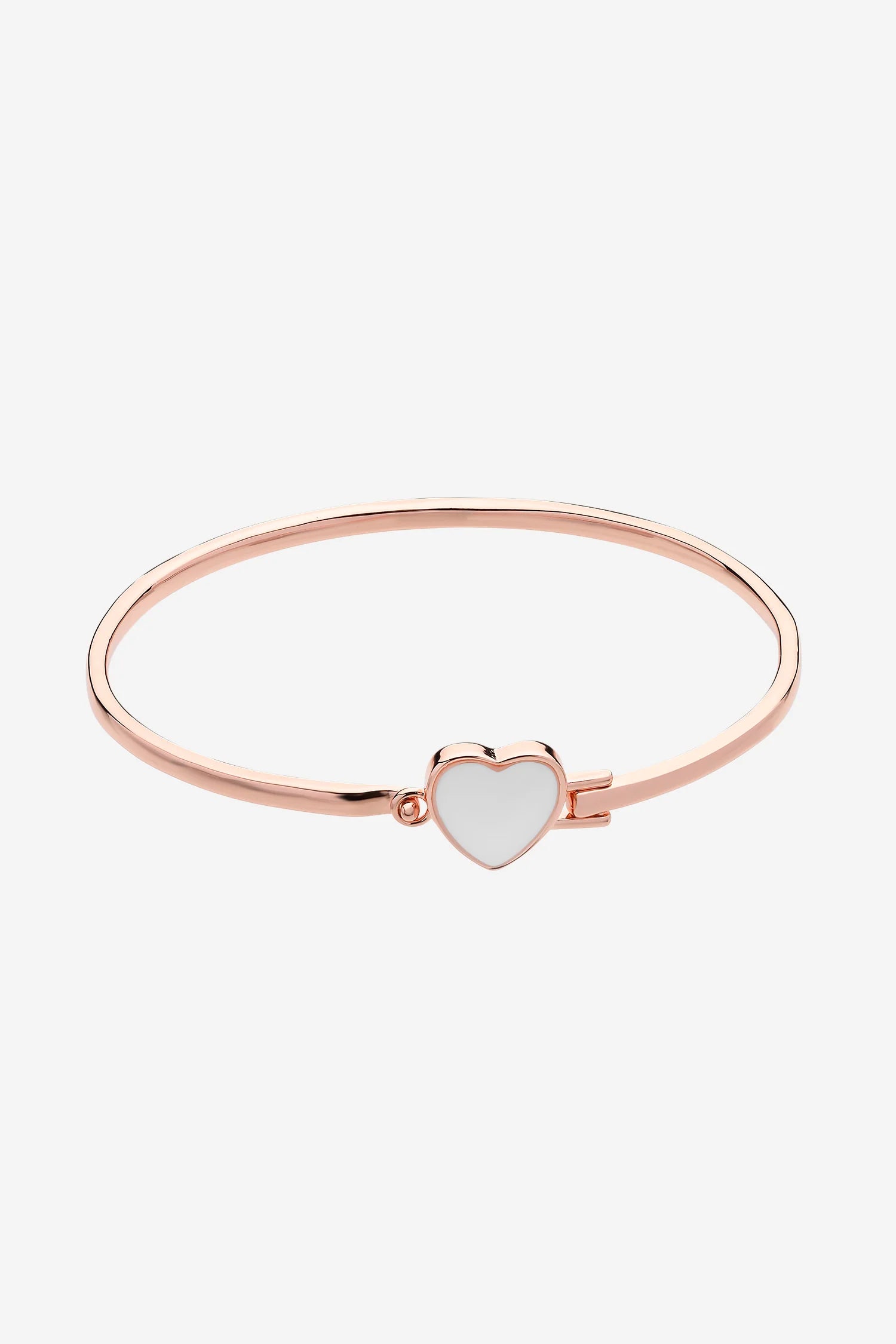 Liberte Myra Heart Bangle | Rose Gold