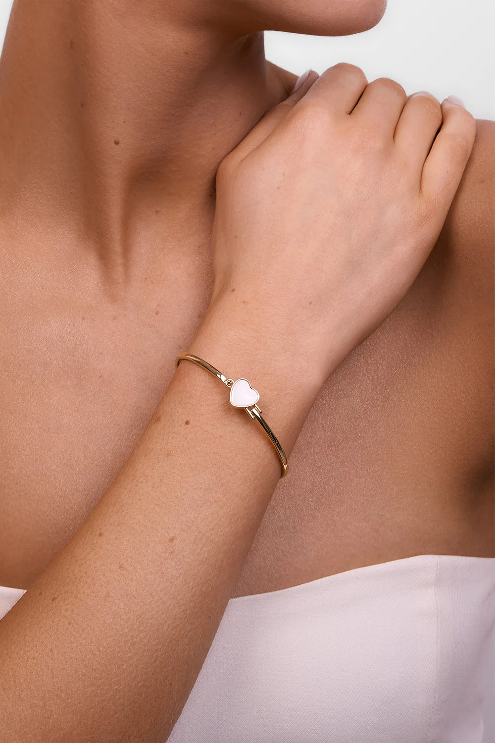 Liberte Myra Heart Bangle | Gold