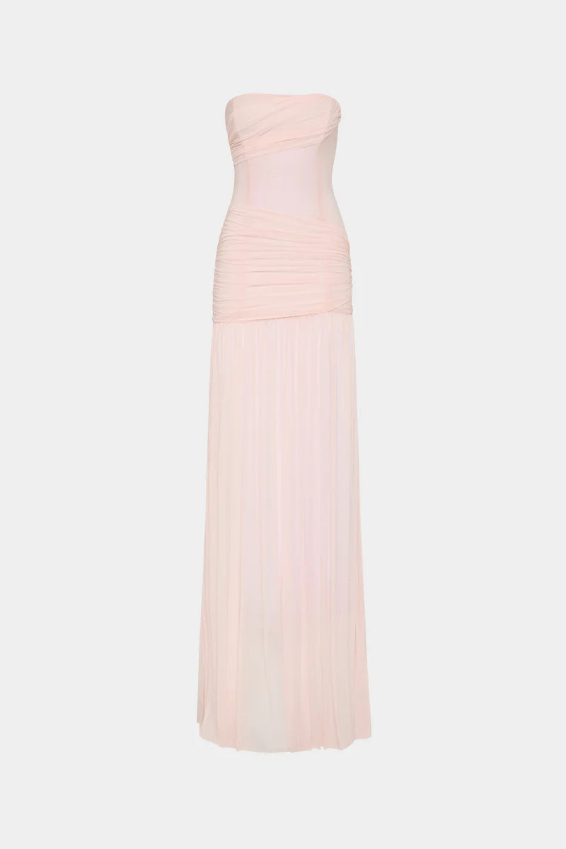 Misha The Ember Wrapped Maxi Dress | Dusty Pink