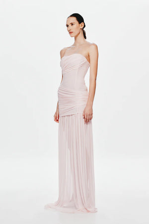 Misha The Ember Wrapped Maxi Dress | Dusty Pink