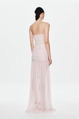 Misha The Ember Wrapped Maxi Dress | Dusty Pink