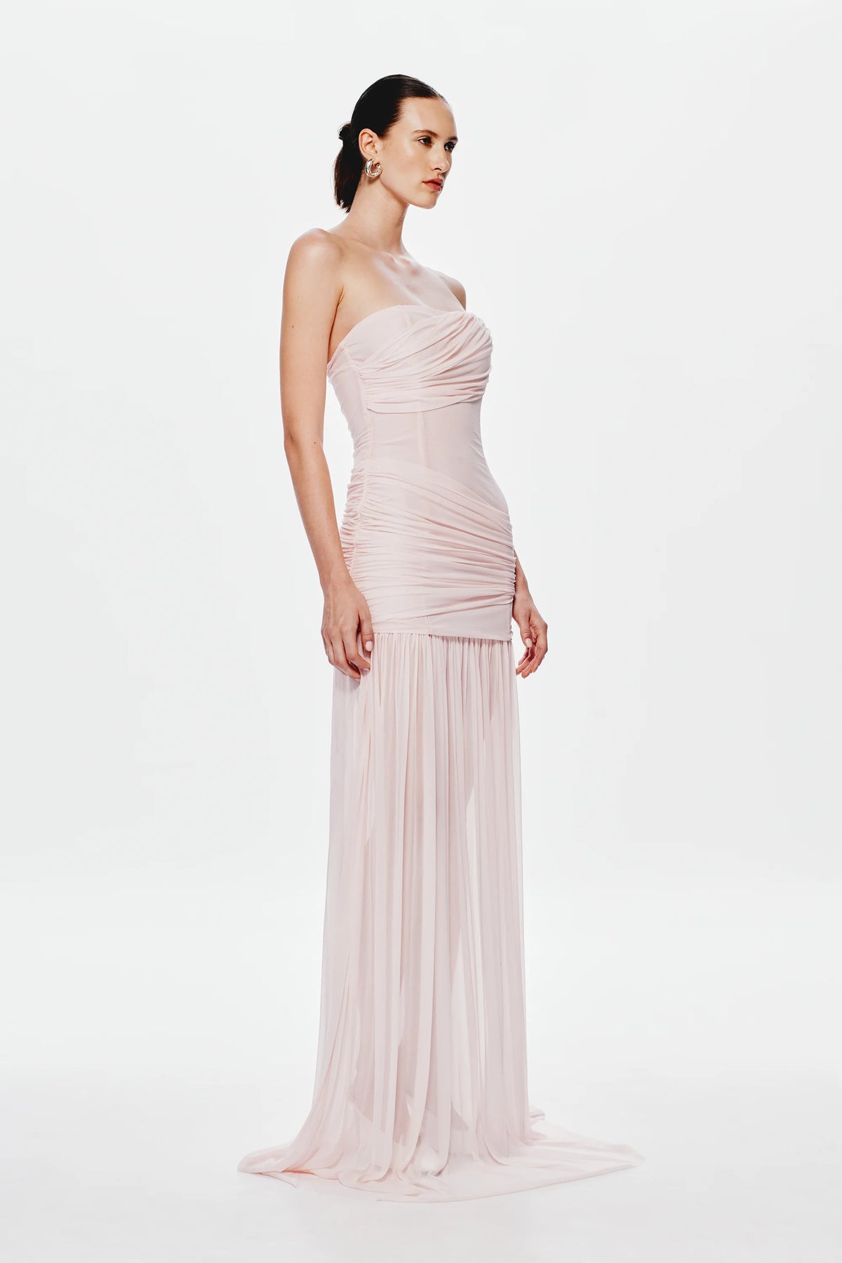 Misha The Ember Wrapped Maxi Dress | Dusty Pink