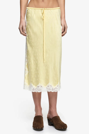 Bec + Bridge Zana Midi Skirt | Lemon