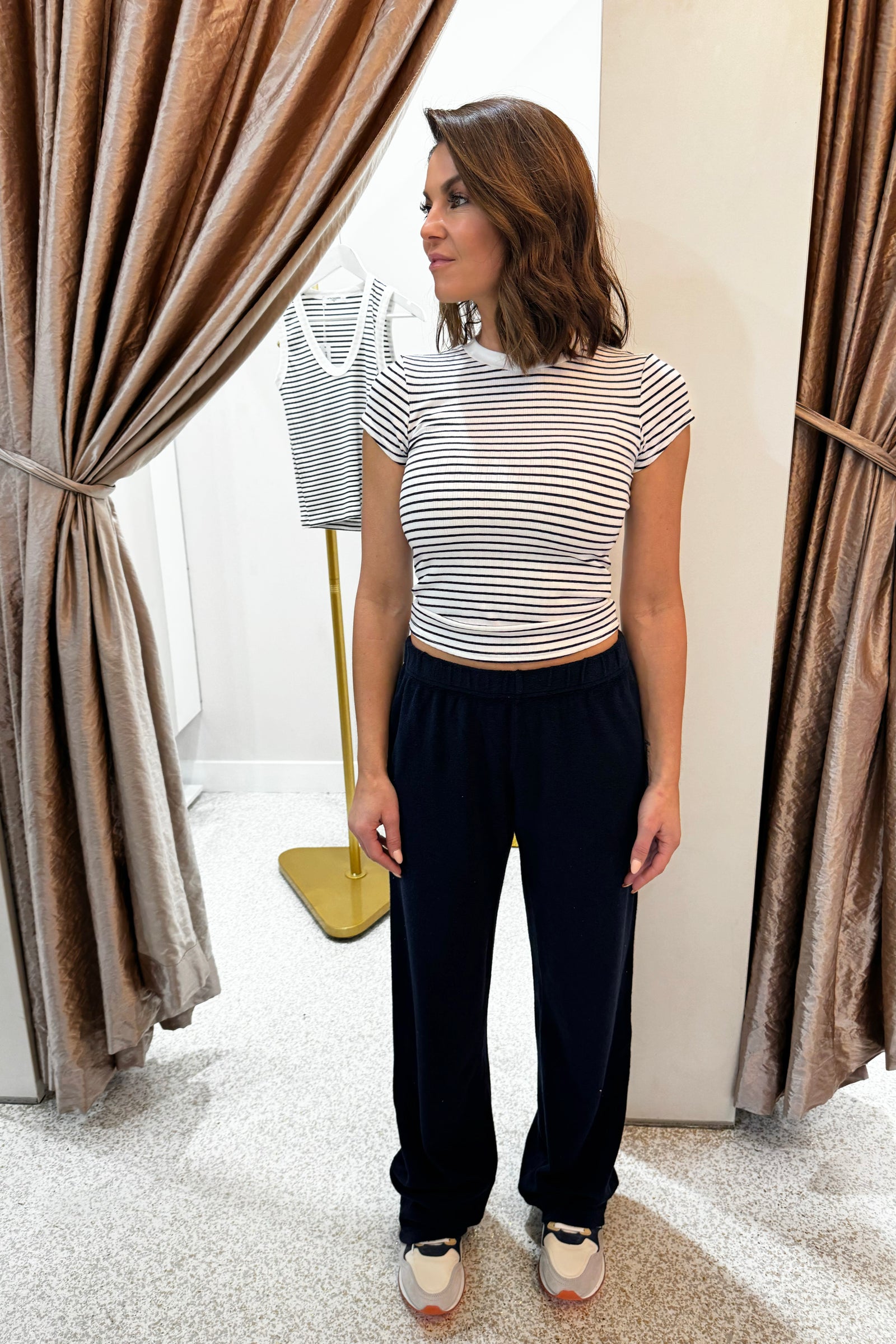 Perfect White Tee Katie Pant | Navy
