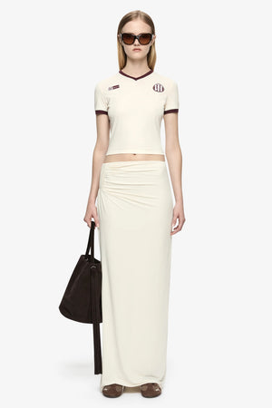 Bec + Bridge Solara Tee | Ivory / Plum