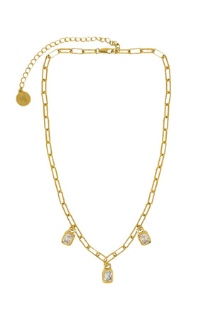 Mountain & Moon Angelica Necklace | Gold
