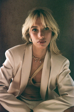 Mountain & Moon Angelica Necklace | Gold