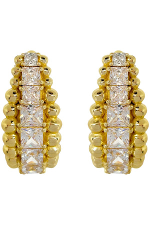 Mountain & Moon Marilyn Earrings | Gold