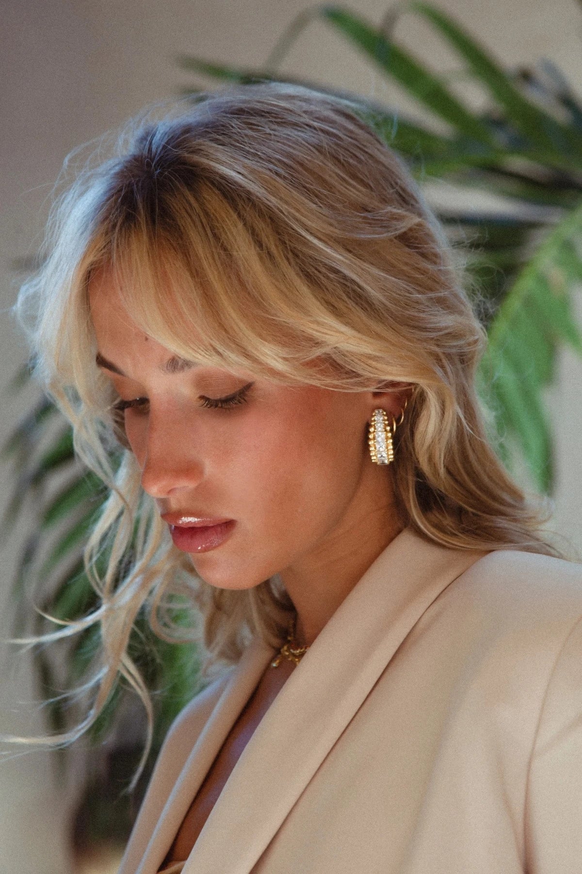 Mountain & Moon Marilyn Earrings | Gold