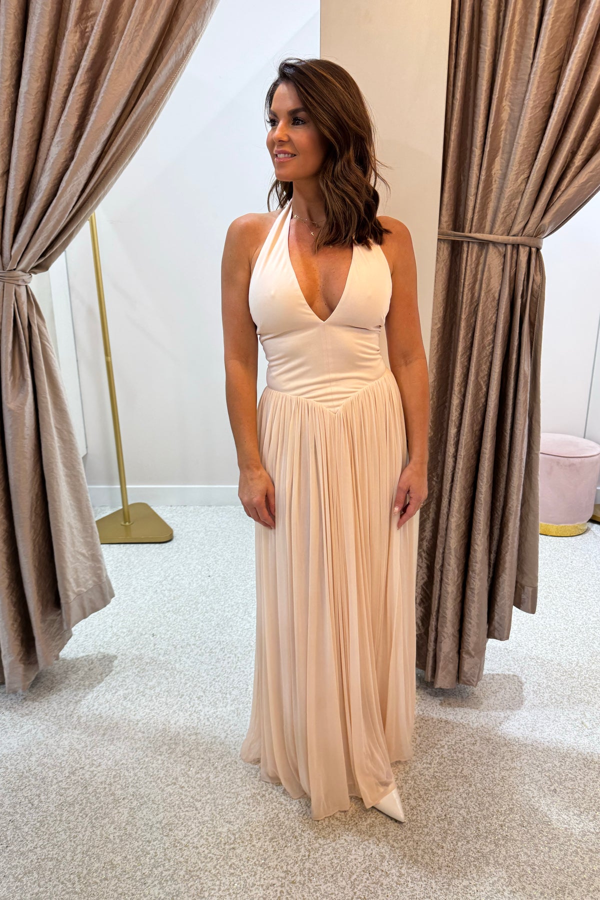 Misha The Ophelia Jersey Dress | Soft Pink