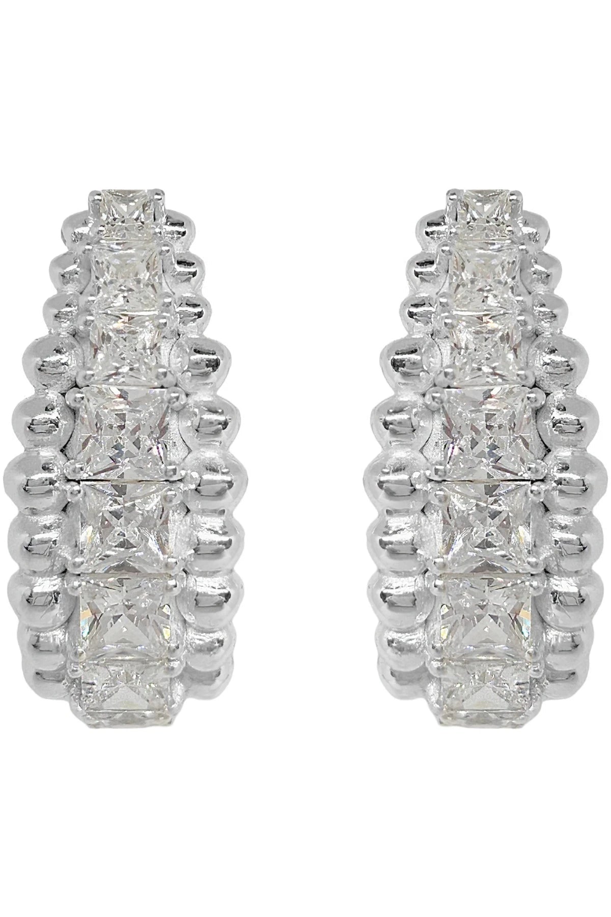 Mountain & Moon Marilyn Earrings | Silver