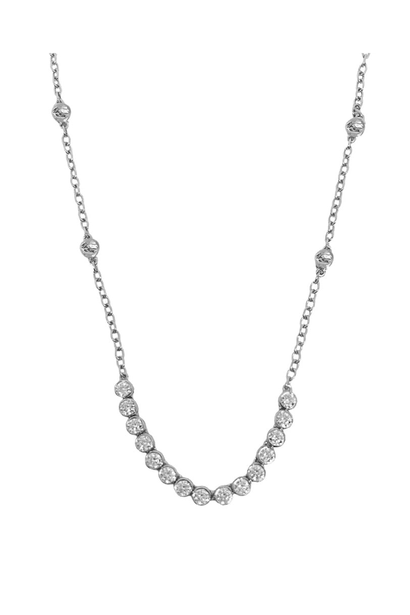 Mountain & Moon Ivy Necklace | Silver