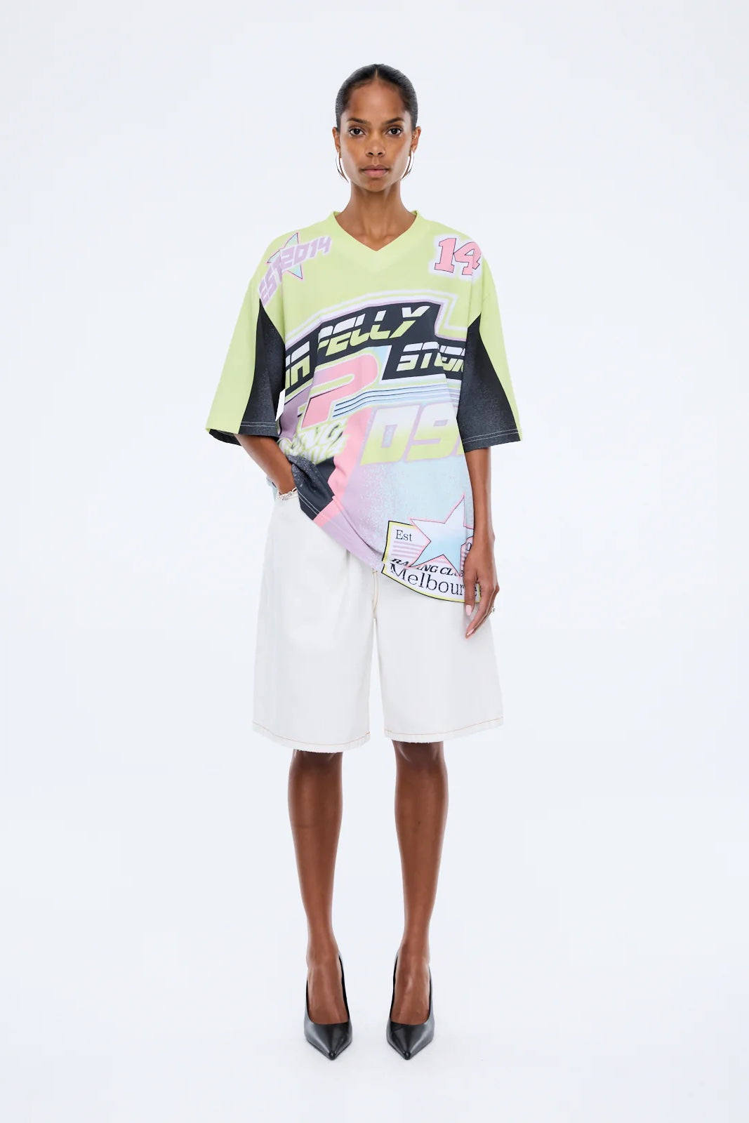 Ena Pelly Racing Club Jersey Tee | Multi