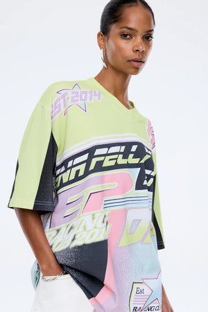 Ena Pelly Racing Club Jersey Tee | Multi