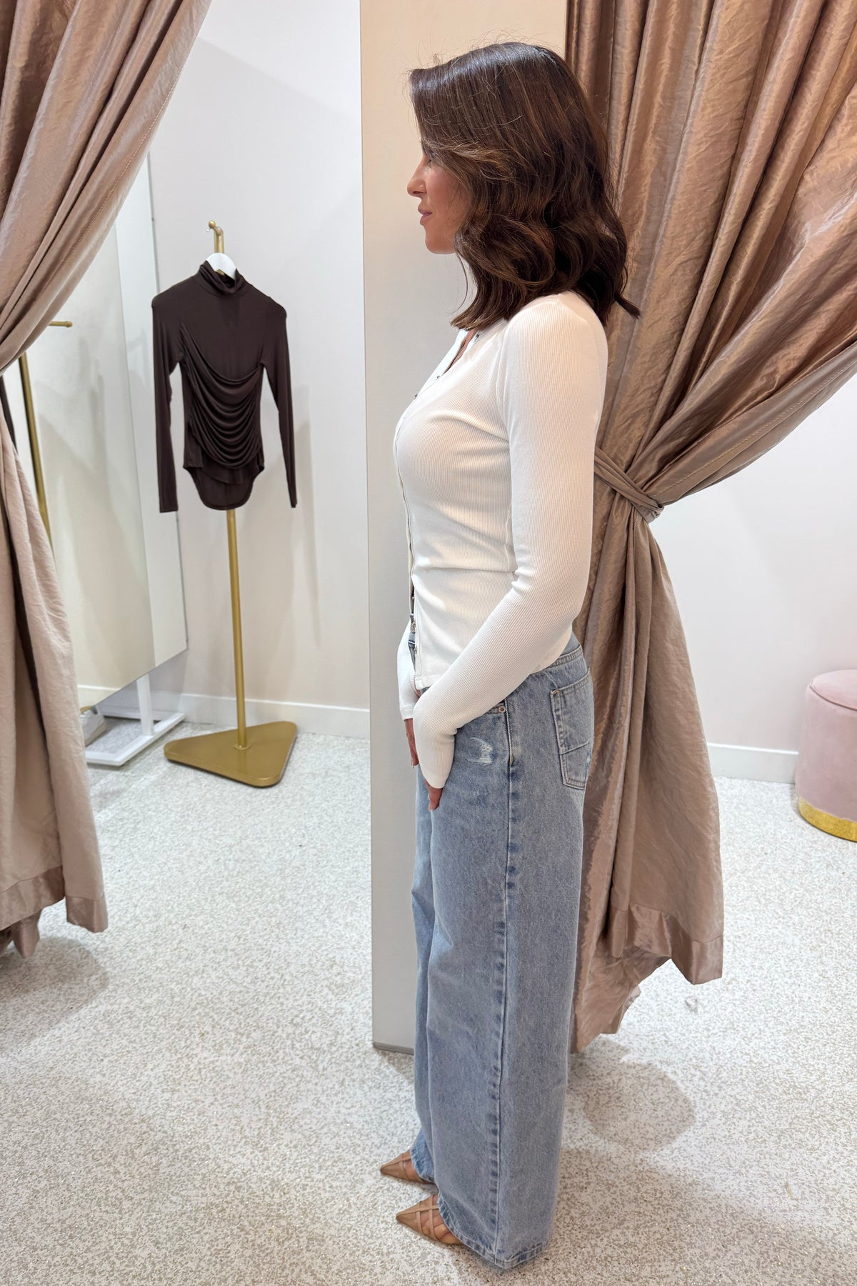 Bayse Brand Maya Top | White