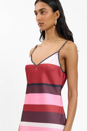 By Harper Lu Biax Mini Dress | Fuschia Stripe
