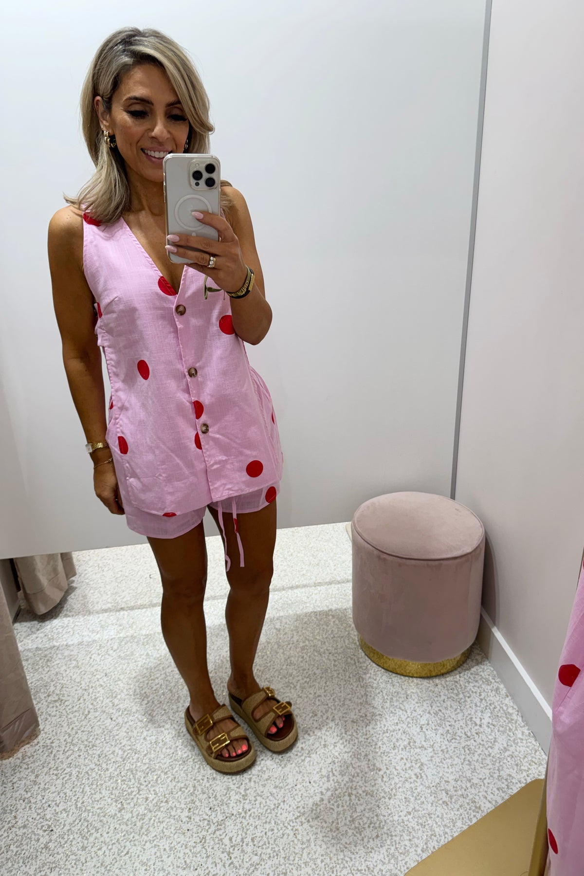 Chosen By Fifi & Annie The Polka Pink Panel Set | Pink