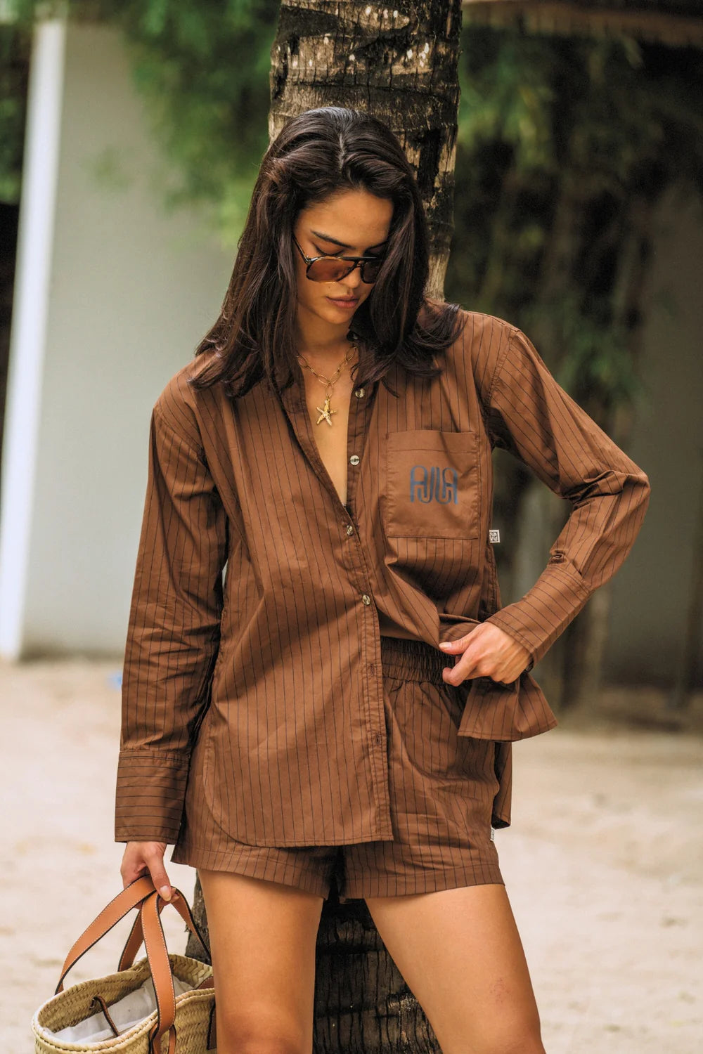 Araminta James Pocket Shirt | Mocha || PRE ORDER ETA 13/01/2026