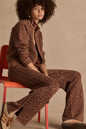 The Upside Malawi Margot Knit Jacket | Leopard || PRE-ORDER ETA 17/01/2028