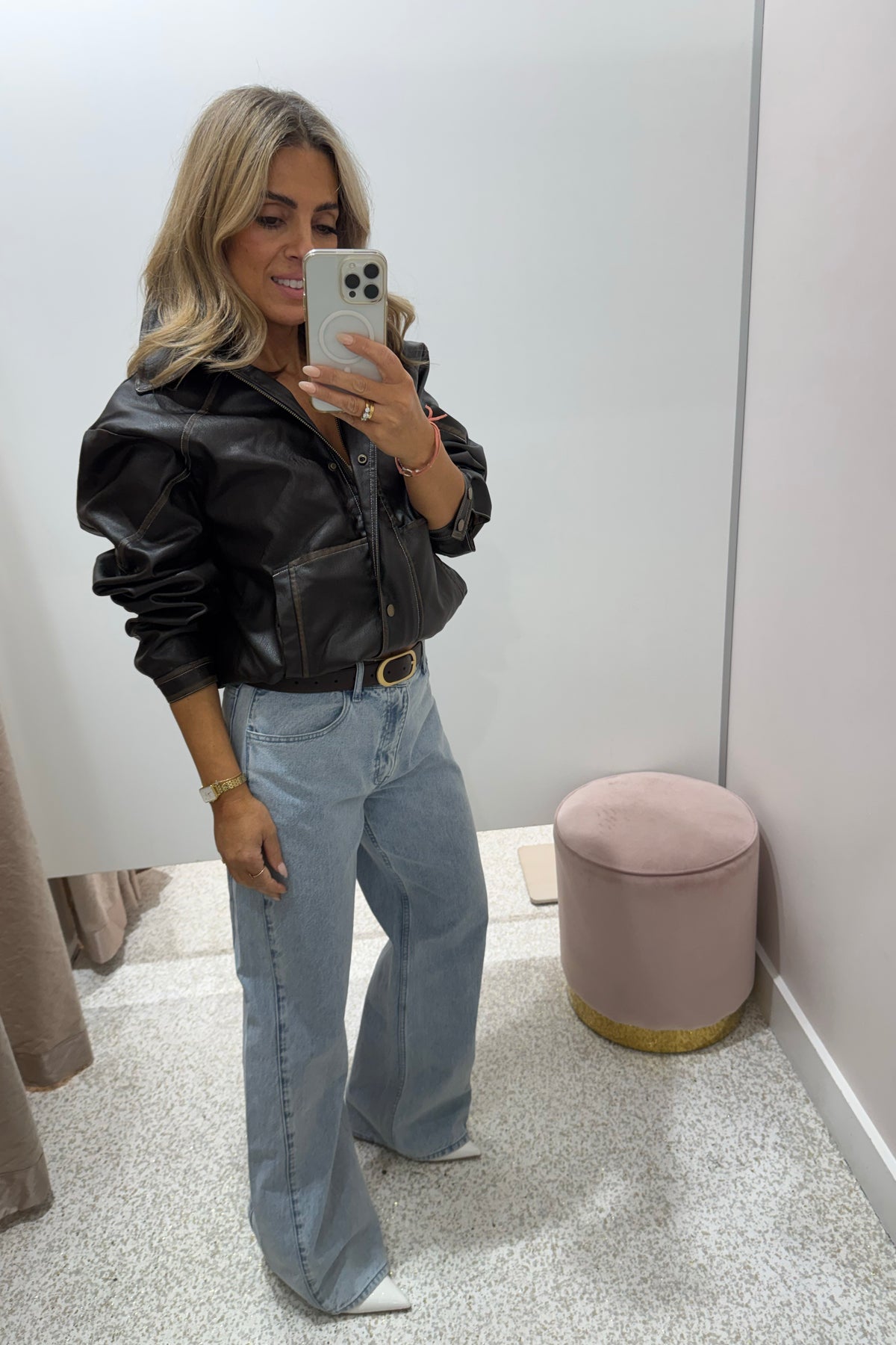 Chosen By Fifi & Annie The Vintage Faux Leather Bomber Jacket | Chocolate || BEST SELLER RESTOCKED
