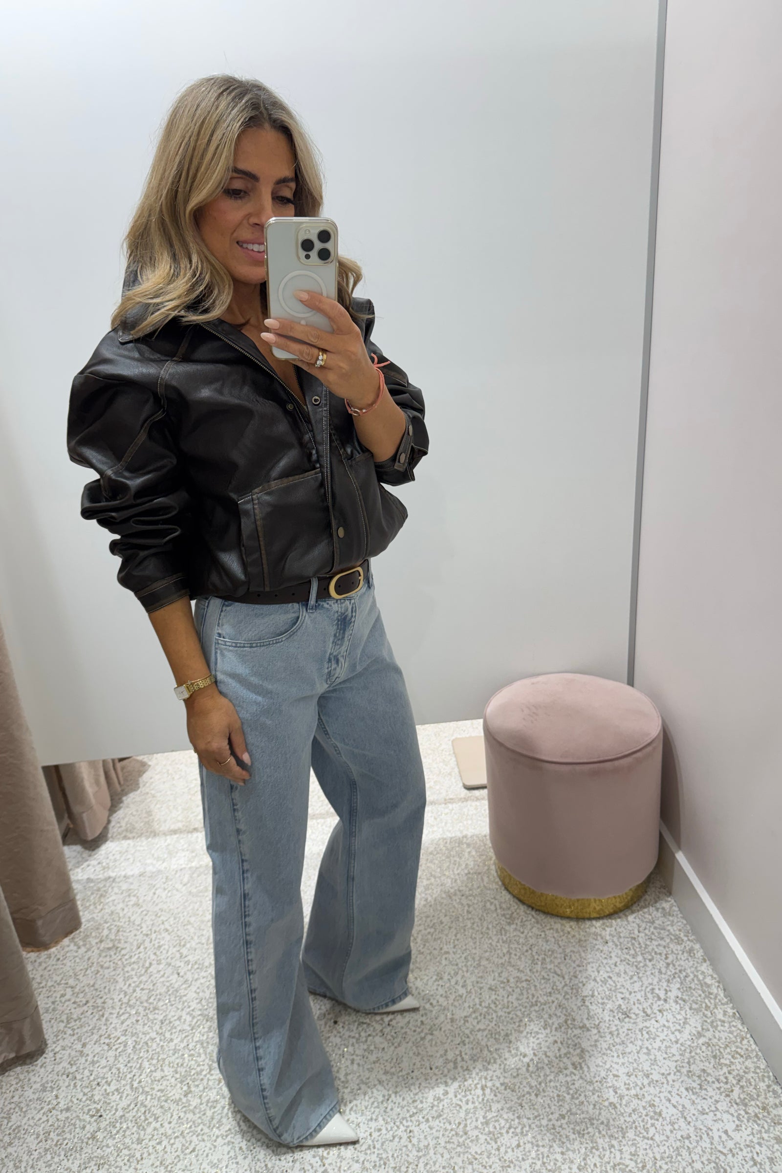 Chosen By Fifi & Annie The Vintage Faux Leather Bomber Jacket | Chocolate || BEST SELLER Restocked