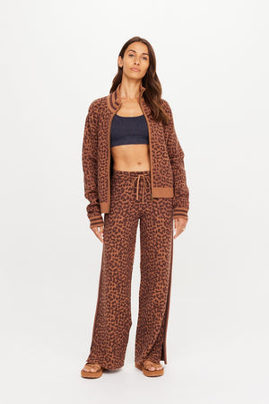 The Upside Malawi Margot Knit Jacket | Leopard || PRE-ORDER ETA 17/01/2028