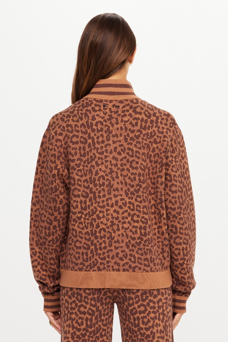 The Upside Malawi Margot Knit Jacket | Leopard || PRE-ORDER ETA 17/01/2028