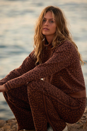 The Upside Malawi Margot Knit Jacket | Leopard || PRE-ORDER ETA 17/01/2028