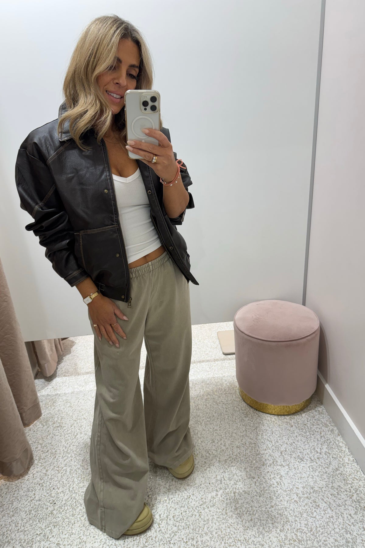 Chosen By Fifi & Annie The Vintage Faux Leather Bomber Jacket | Chocolate || BEST SELLER RESTOCKED