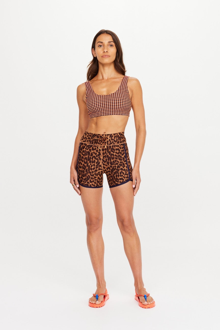 The Upside Malawi 4' Spin Short | Leopard || PRE-ORDER ETA 17/01/2028
