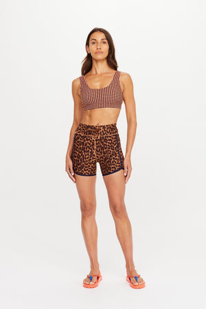 The Upside Malawi 4' Spin Short | Leopard || PRE-ORDER ETA 17/01/2028