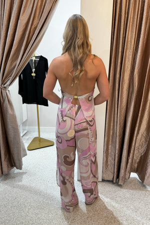 Cin Cin Coral Orchid Drape Top | Antibes