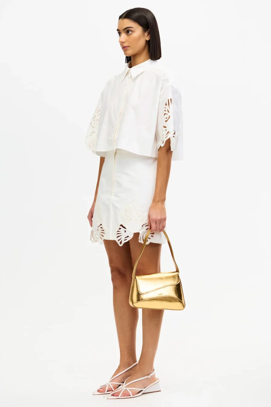 Acler Blairhall Mini Skirt | Ivory