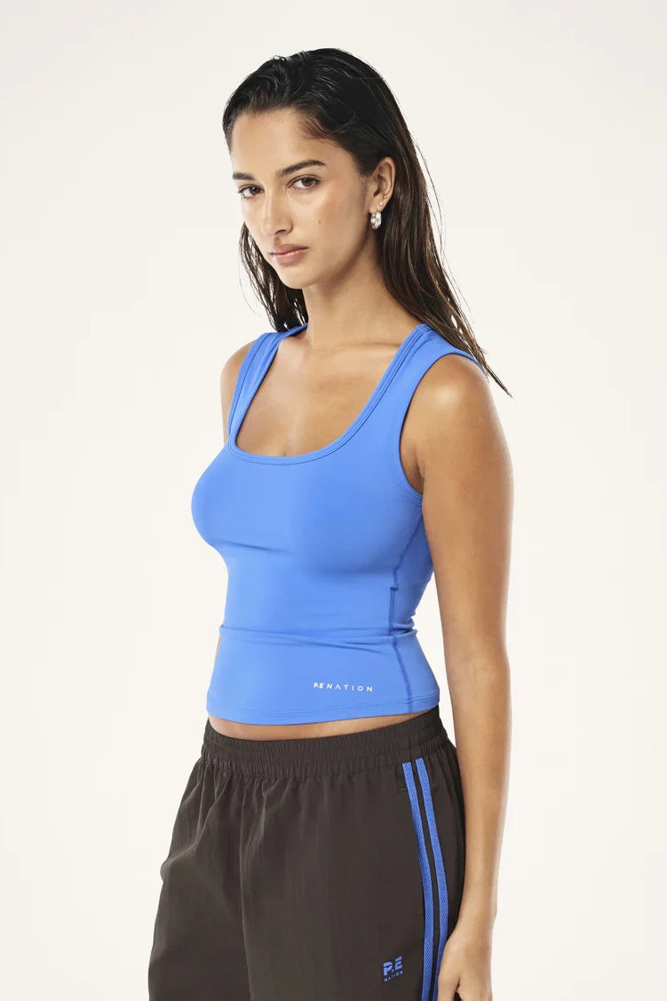 P.E Nation Refine Scoop Tank | Palace Blue