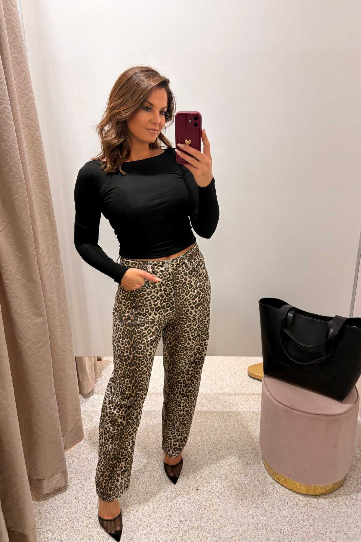 Chosen By Fifi & Annie The Basic Barrel Jean | Leopard