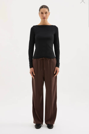 Nude Lucy Lilah Long Sleeve Top | Black