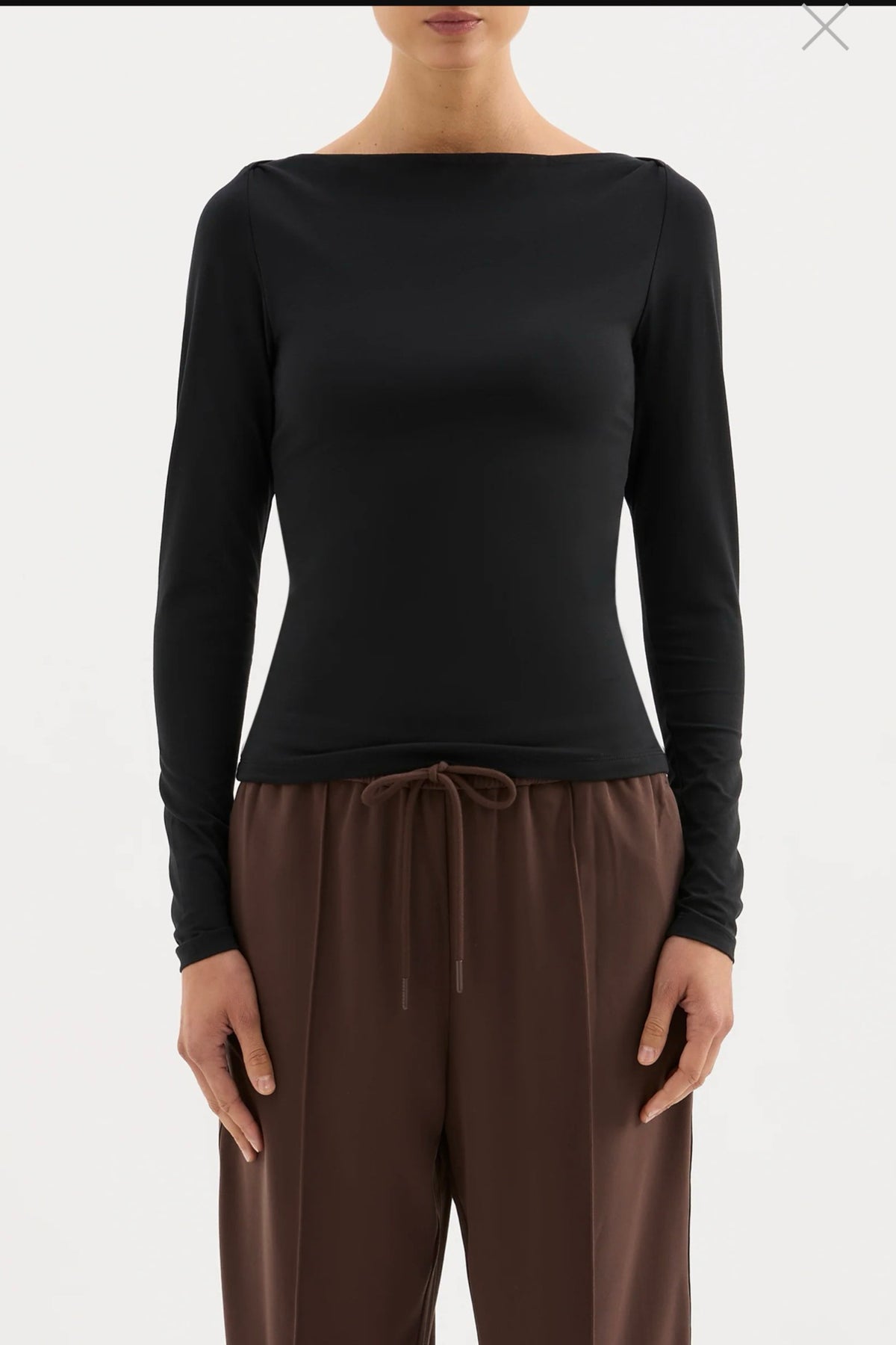 Nude Lucy Lilah Long Sleeve Top | Black
