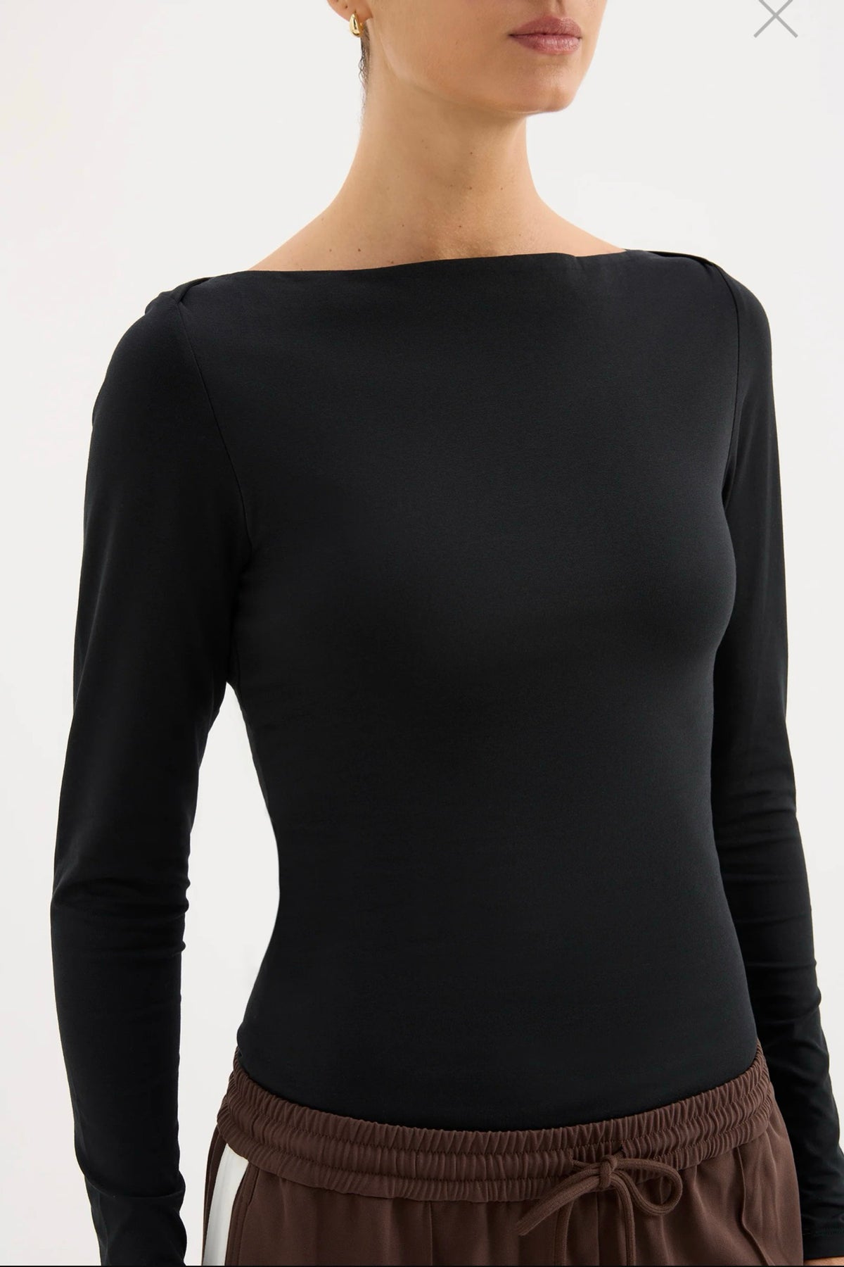 Nude Lucy Lilah Long Sleeve Top | Black