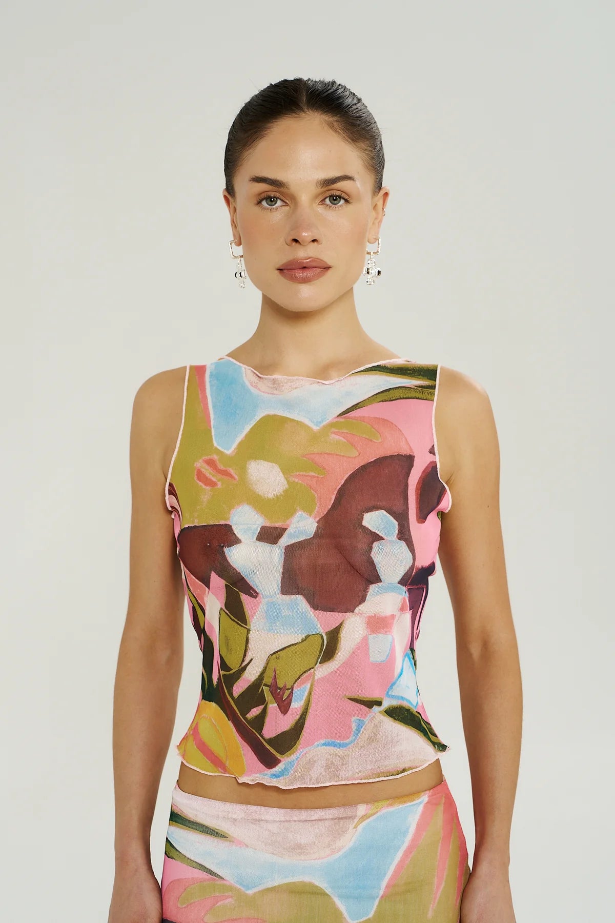 Summi Summi Mesh Boatneck Top | Wonderland