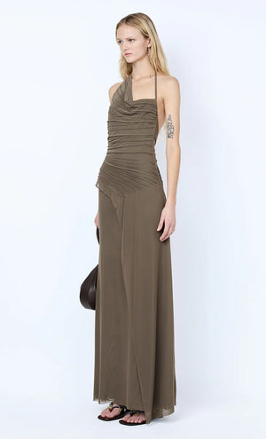 Bec + Bridge Brenna  Pintuck Maxi Dress | Khaki