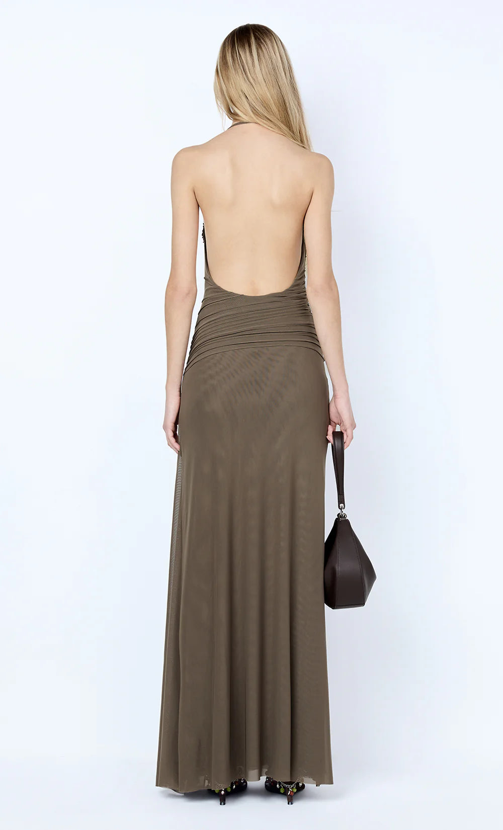 Bec + Bridge Brenna  Pintuck Maxi Dress | Khaki