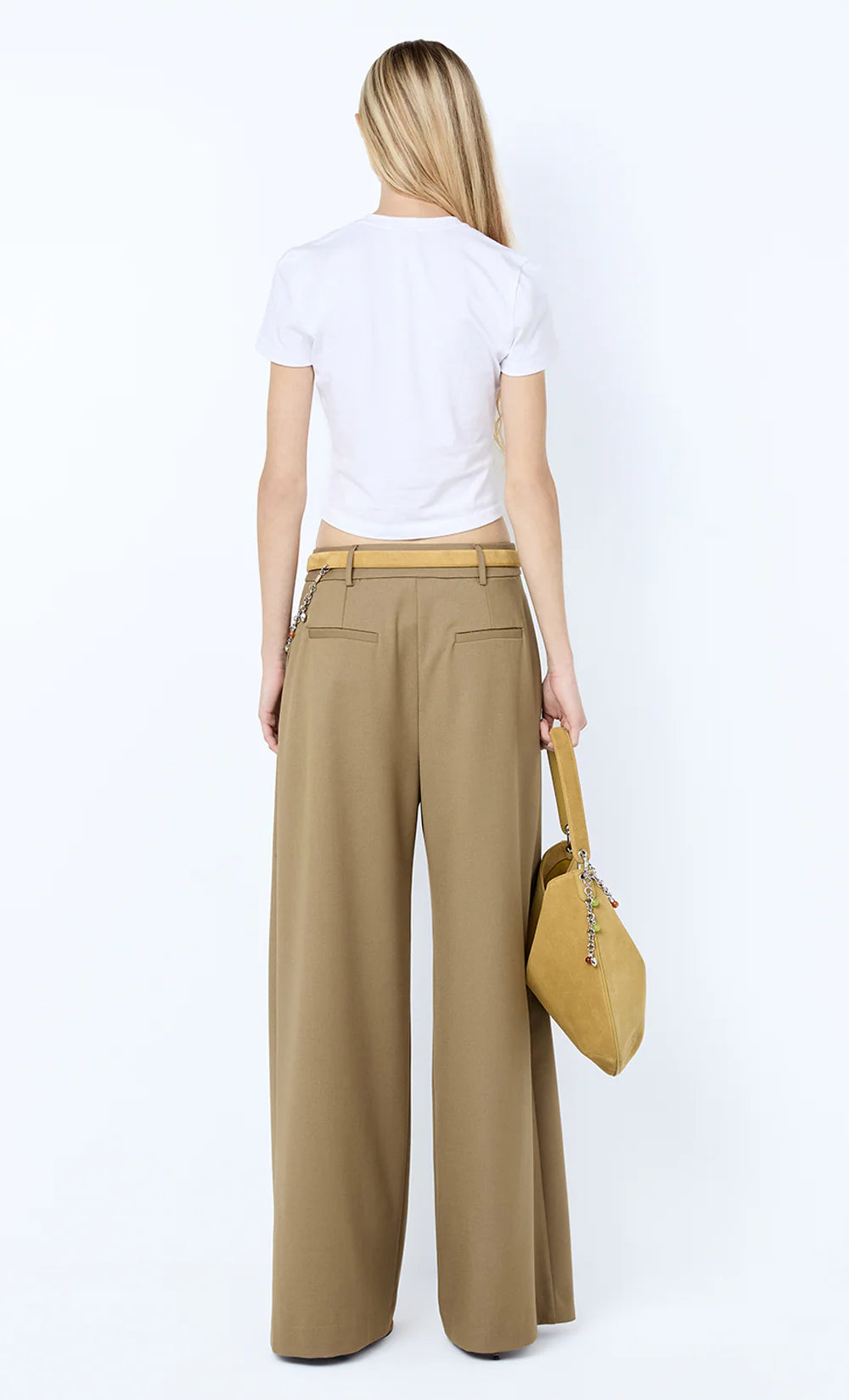 Bec + Bridge Faye Wide Leg Pant | Olive