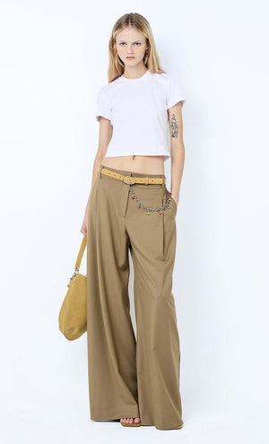 Bec + Bridge Faye Wide Leg Pant | Olive