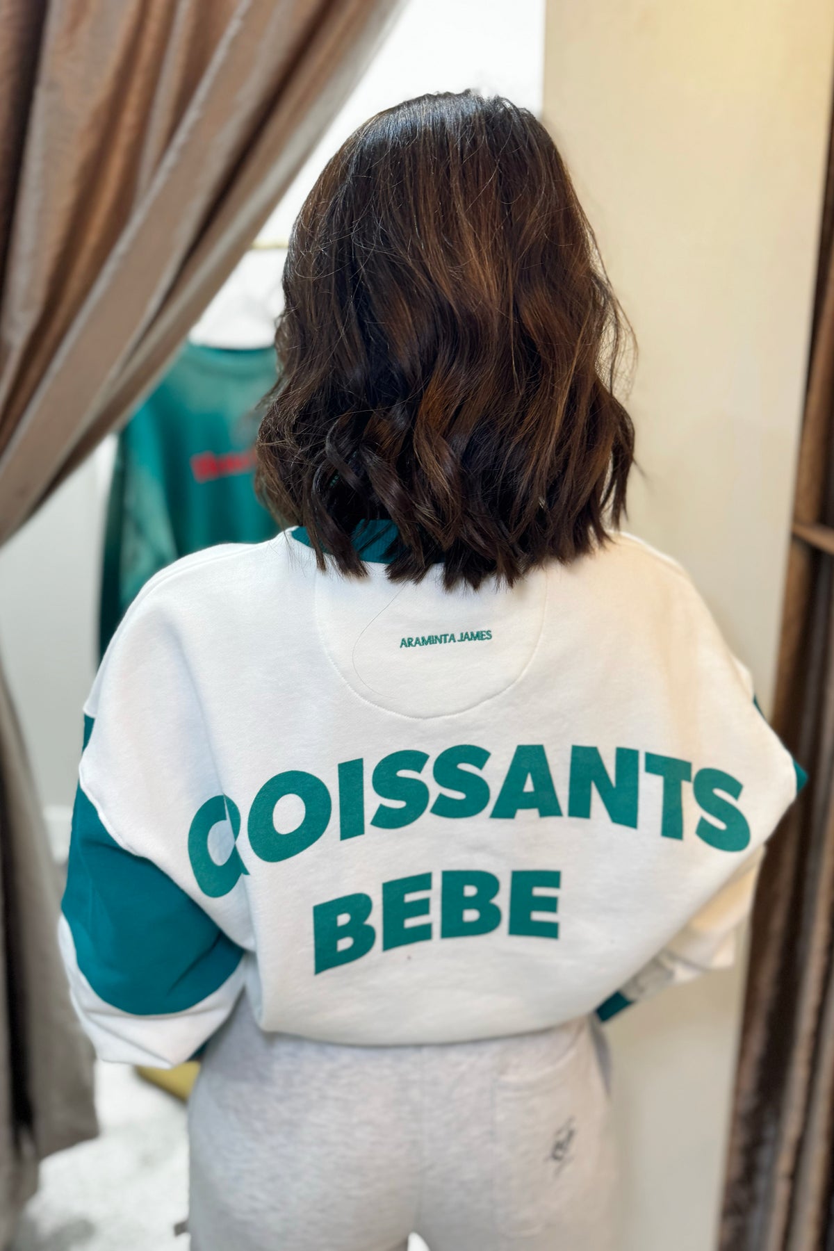 Araminta James Bebe Sweatshirt | Warm White