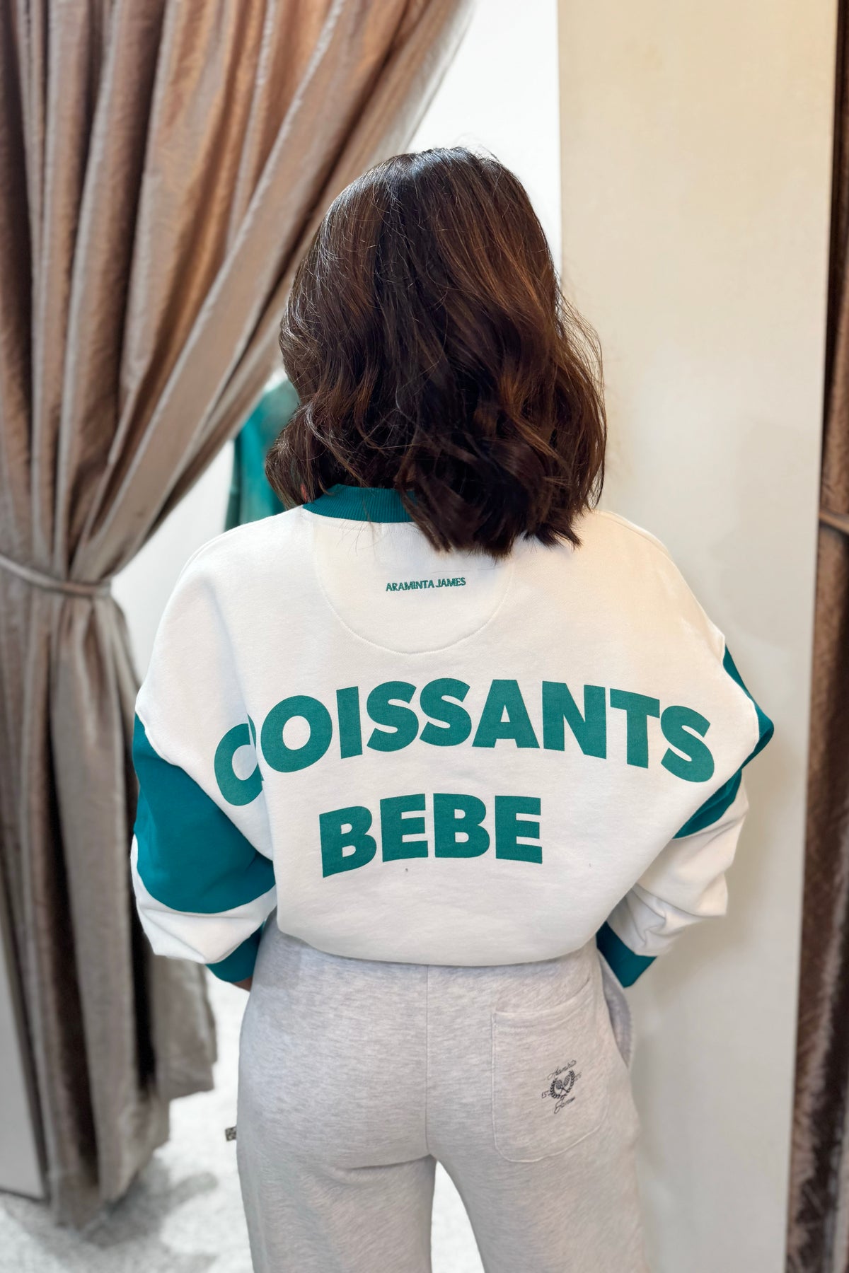 Araminta James Bebe Sweatshirt | Warm White