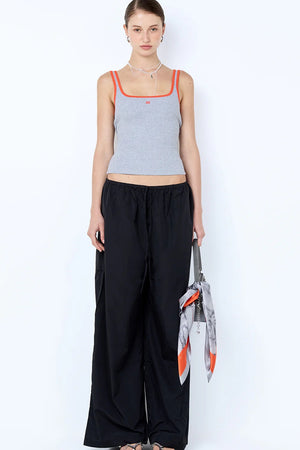 Bec + Bridge Lana Square Neck Tank | Grey Marle / Tangerine