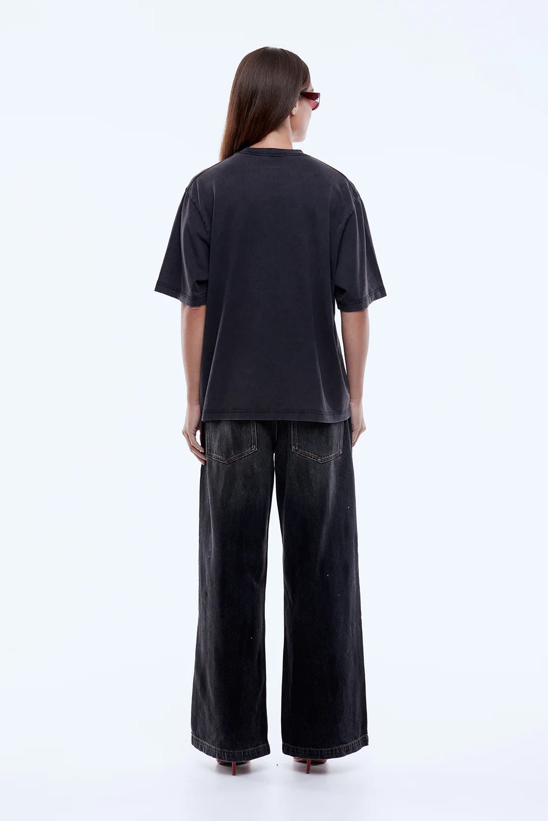 Ena Pelly Rose Tee | Vintage Black