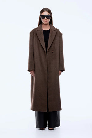 Ena Pelly Scarlet Coat | Espresso